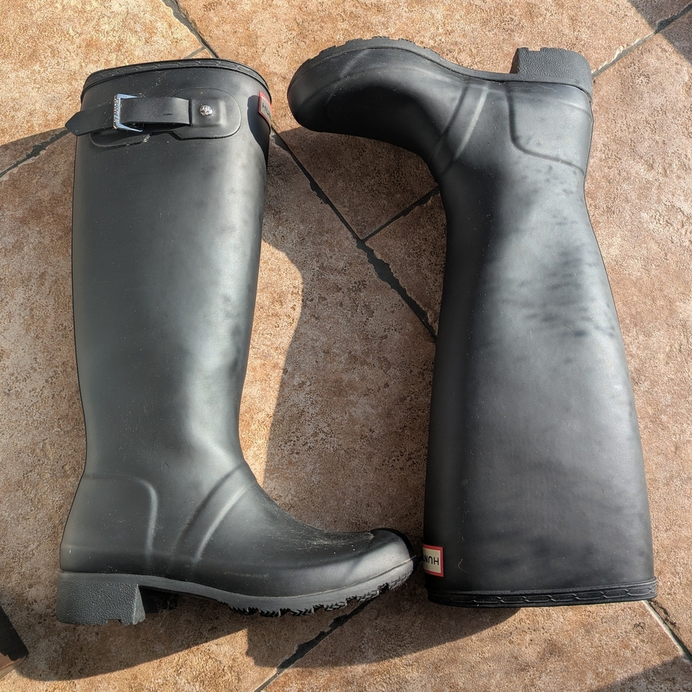 Hunter original Tall Rain Boots Size Women's 5